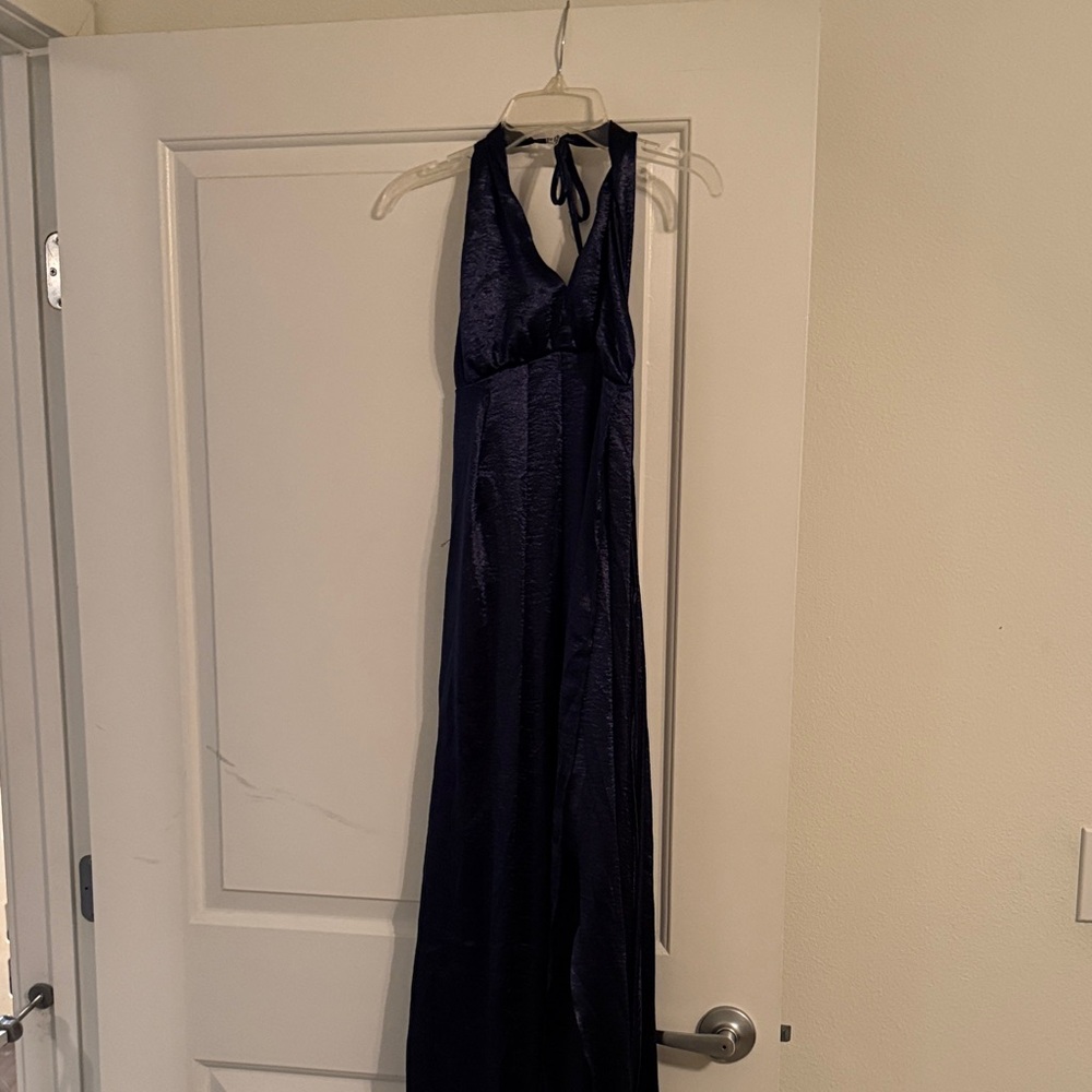SHEIN Navy Blue Maxi Dress